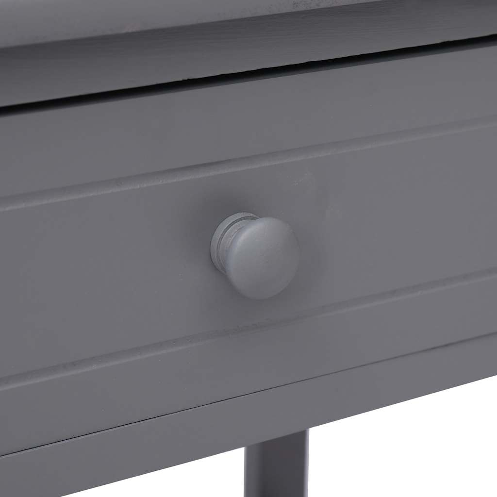 Nightstands 2 pcs Grey 40x29x42 cm Paulownia Wood