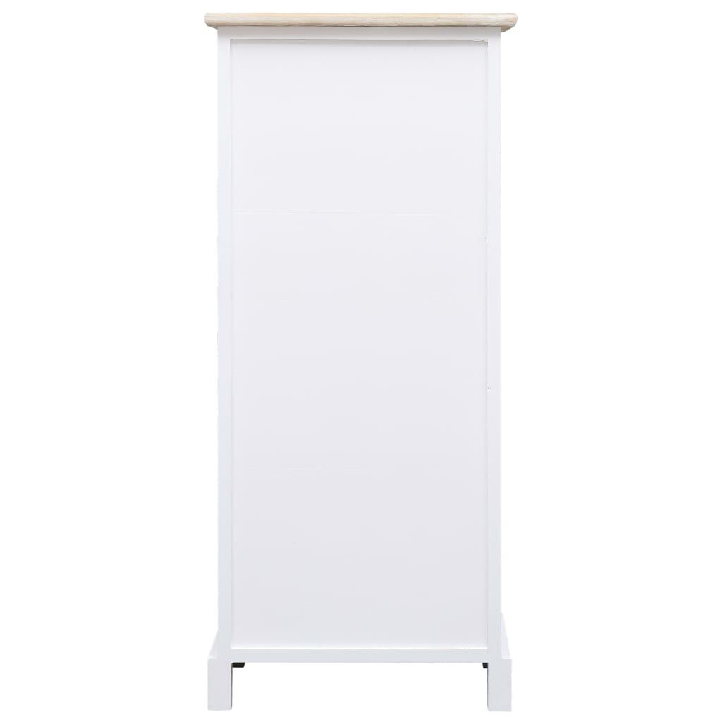 Side Cabinet 38x28x86 cm Paulownia Wood