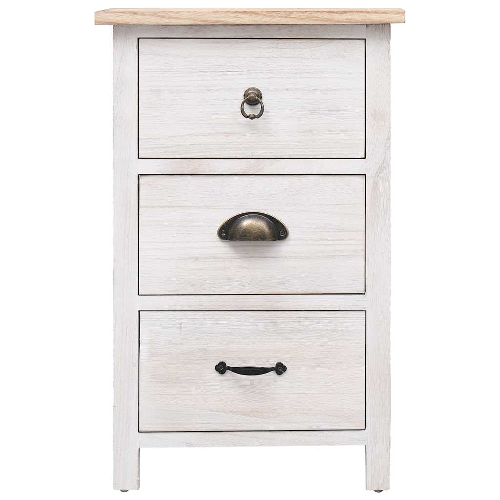 Side Cabinet 35x25x57 cm Paulownia Wood