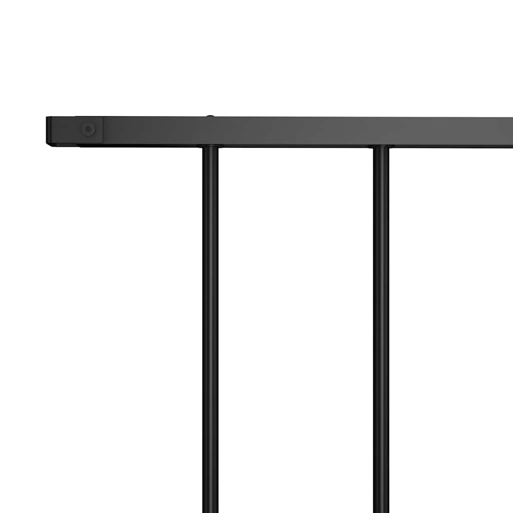 Fence Panel "Woerden" Powder-coated Steel 163x100 cm Black