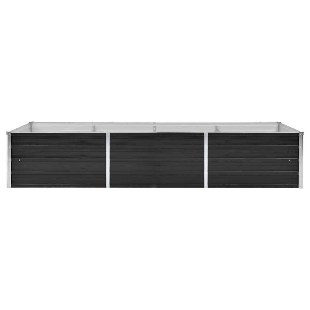 Garden Raised Bed Anthracite 240x80x45 cm Galvanised Steel