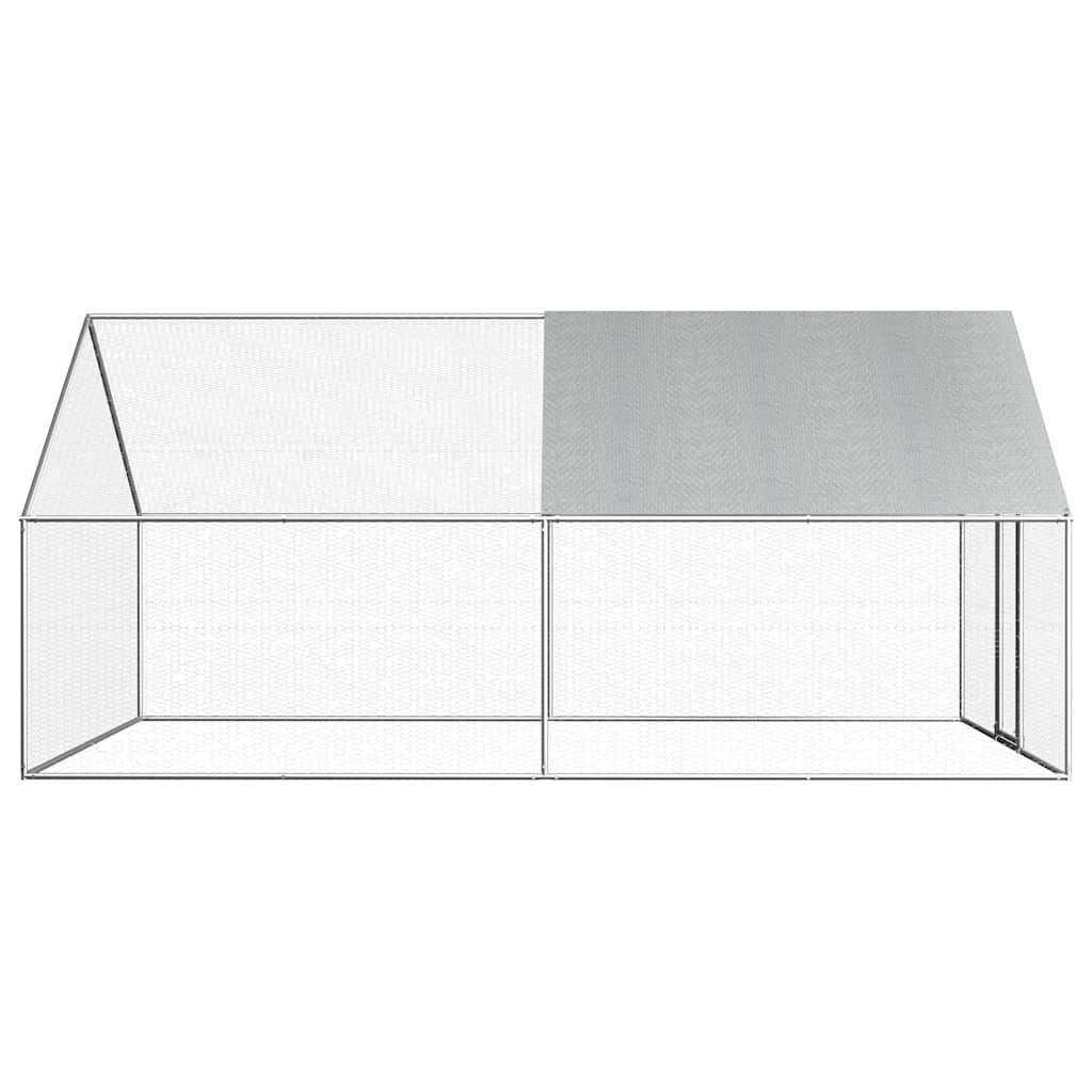 Outdoor Chicken Cage 2,75x4x1,92 m Galvanised Steel