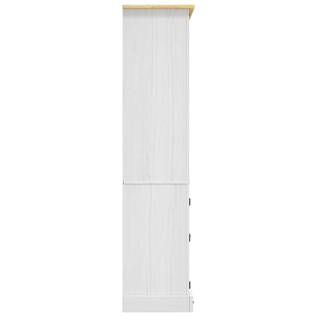 Cupboard Mexican Pine Corona Range White 80x40x170 cm