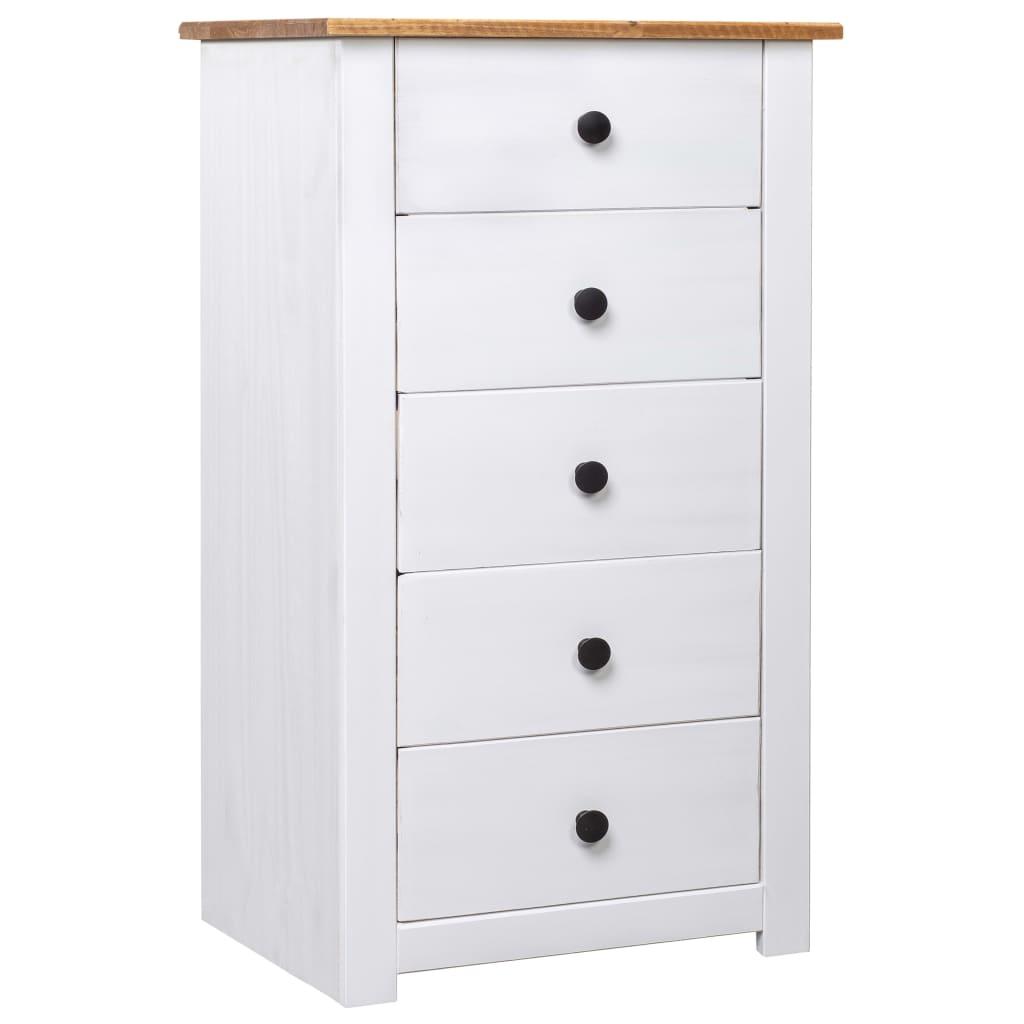 Sideboard White 46x40x89 cm Pine Panama Range