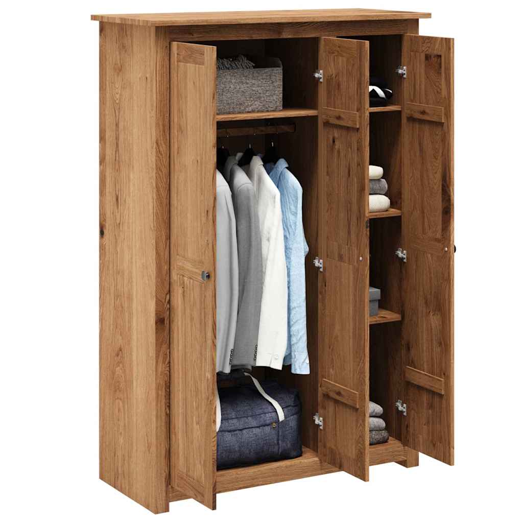 3-Door Wardrobe 118x50x171.5 cm Pine Panama Range