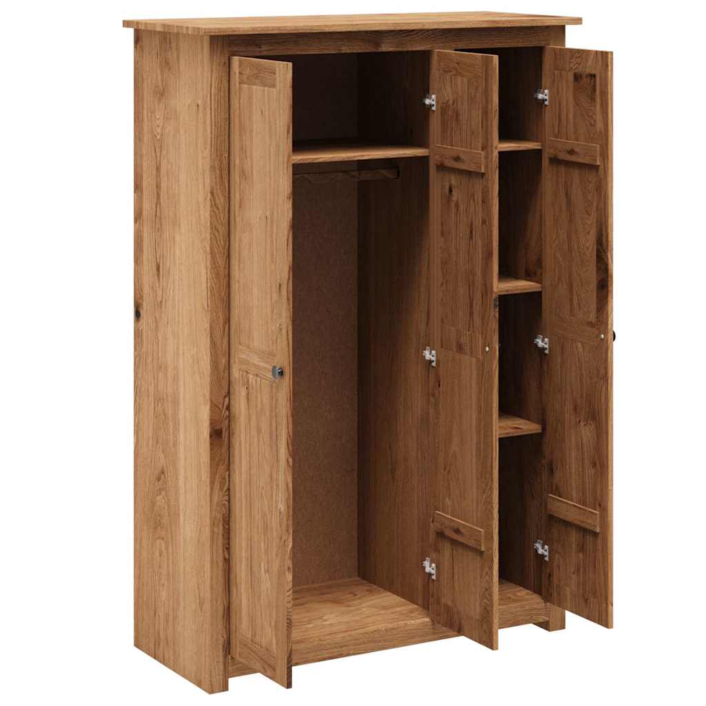 3-Door Wardrobe 118x50x171.5 cm Pine Panama Range