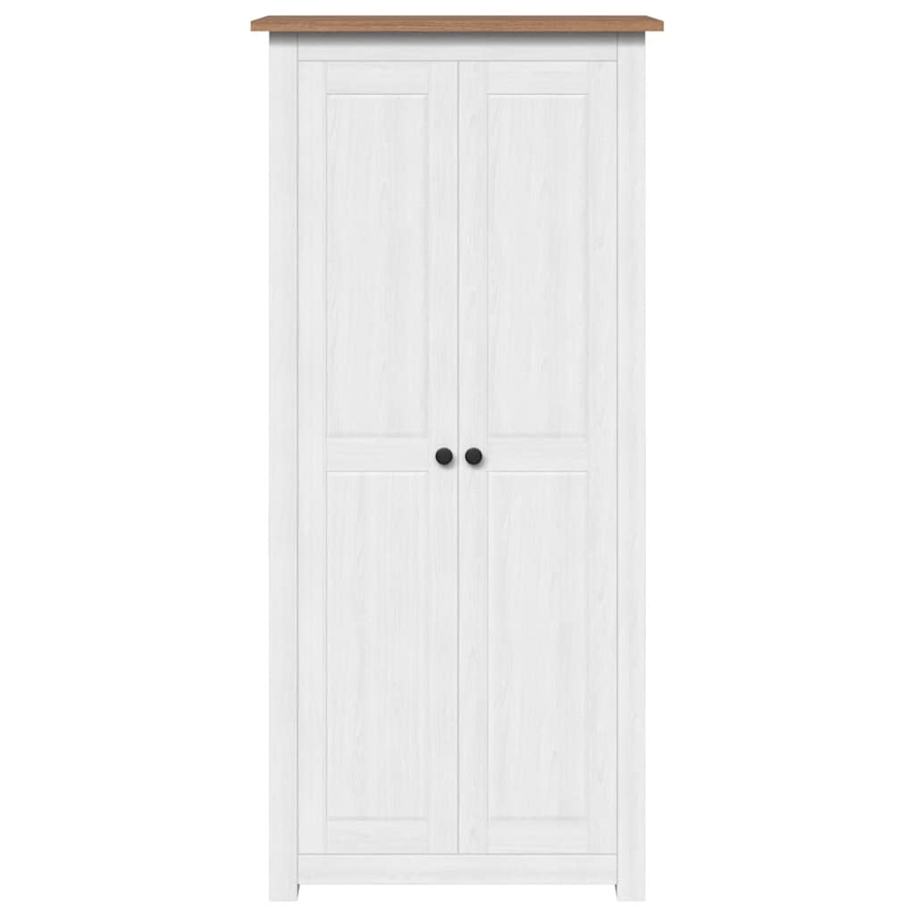 Wardrobe White 80x50x171.5 cm Solid Pine Panama Range