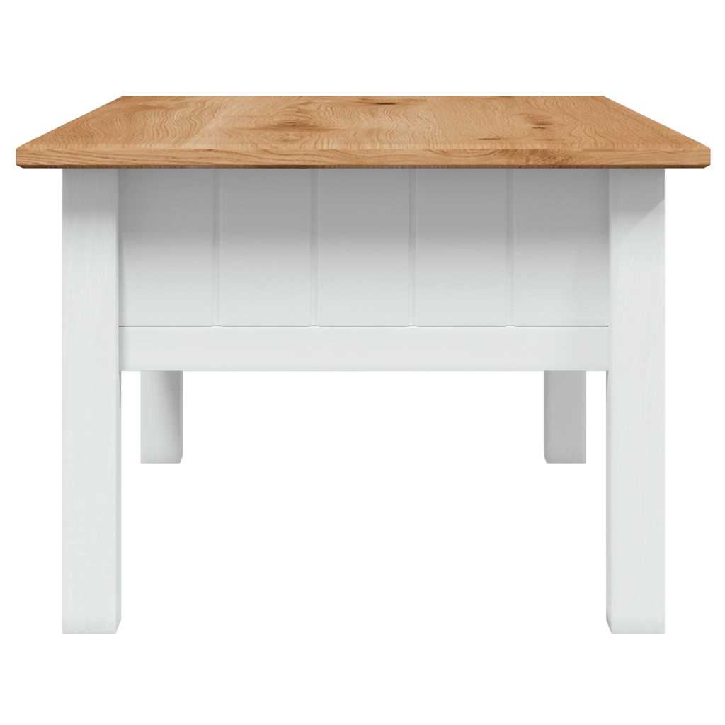 Coffee Table White 100x60x43.5 cm Solid Pine Wood Panama Range