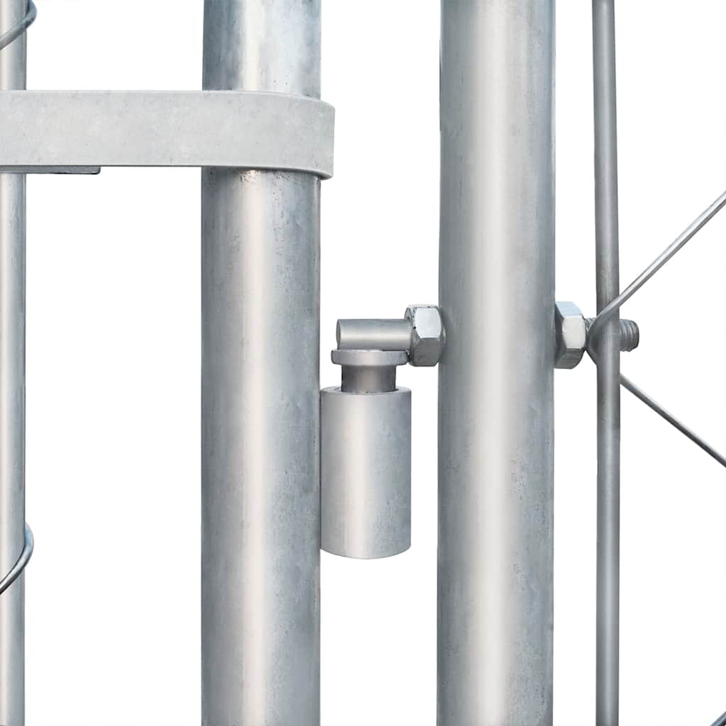 Outdoor Dog Kennel Galvanised Steel 4x4x1 m
