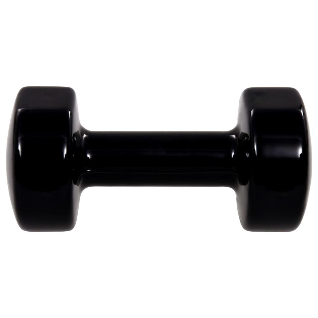 Dumbbell 2 pcs 2x5 kg Cast Iron Black