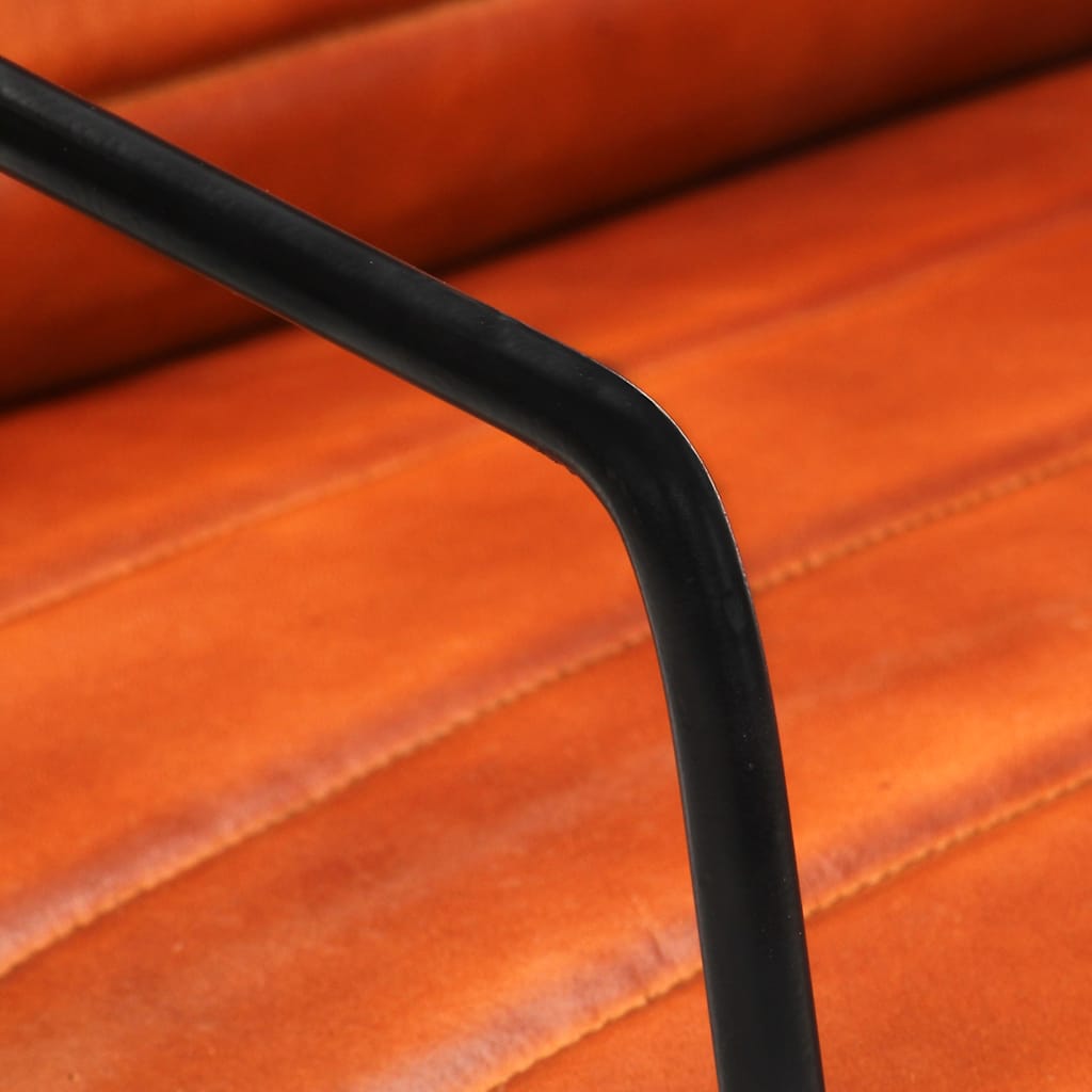 Armchair Tan Real Leather