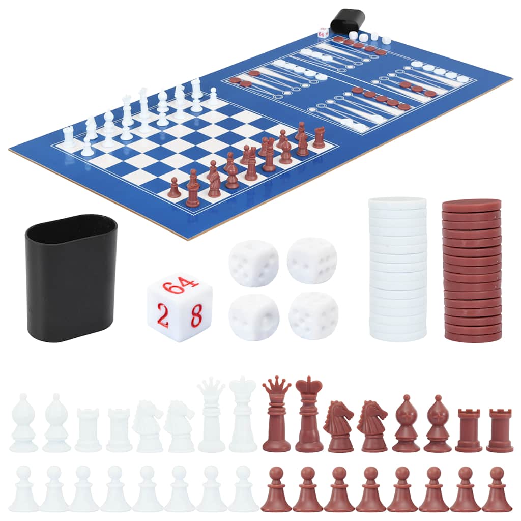 15-in-1 Multi Game Table 121x61x82 cm Black