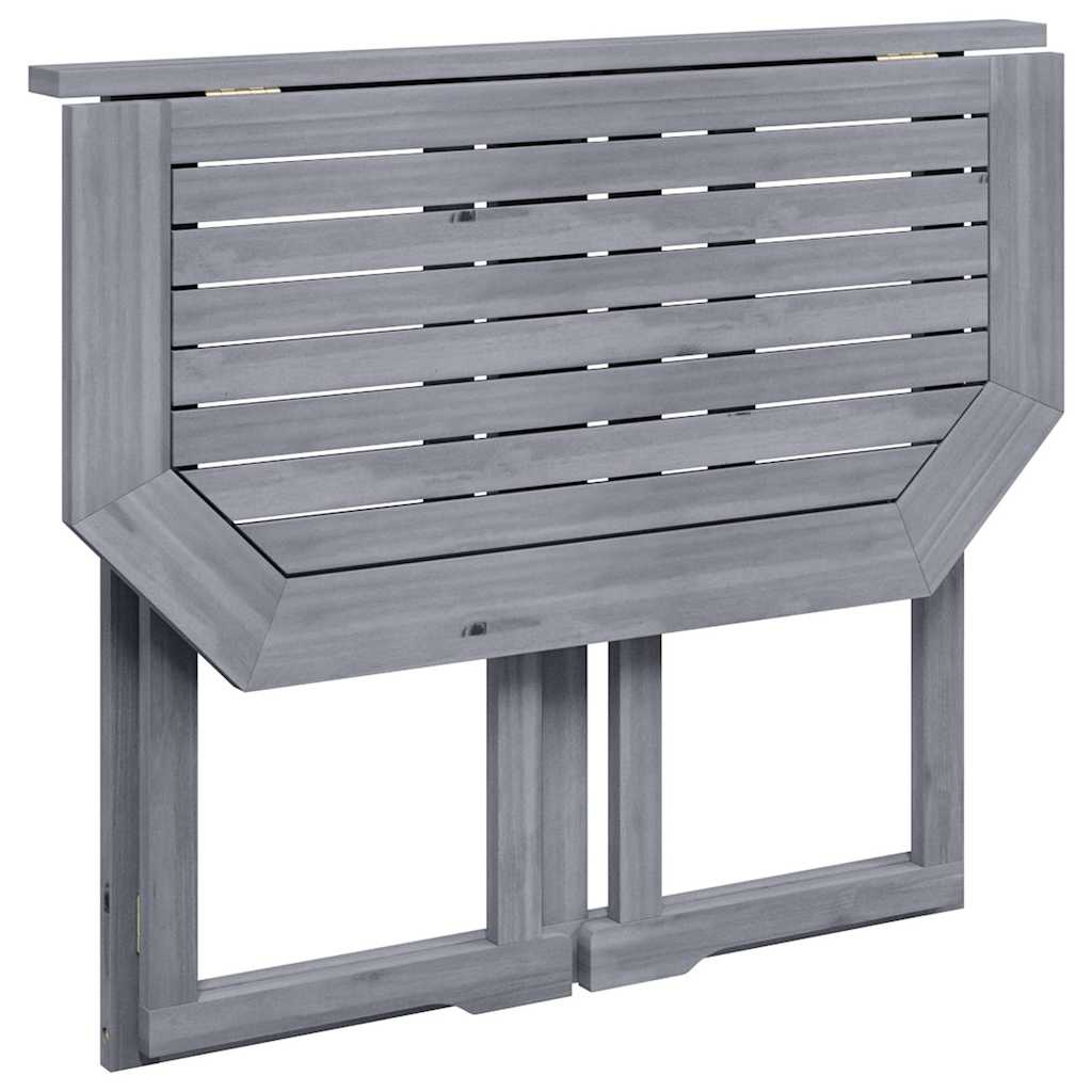 Folding Balcony Table 90x50x74 cm Solid Acacia Wood