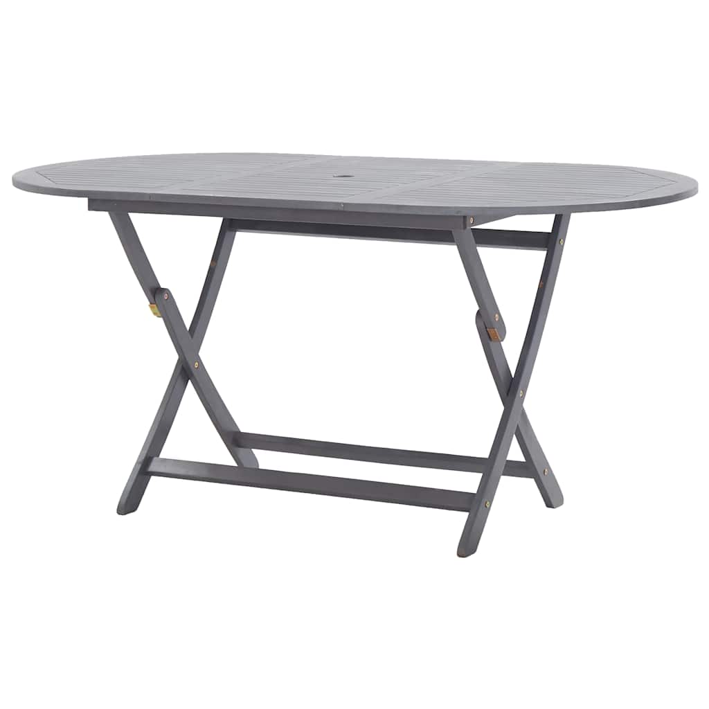 Folding Garden Table 160x85x75 cm Solid Acacia Wood