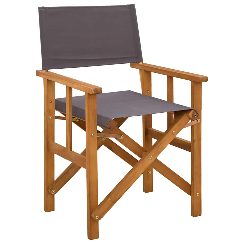 Director's Chairs 2 pcs Solid Acacia Wood