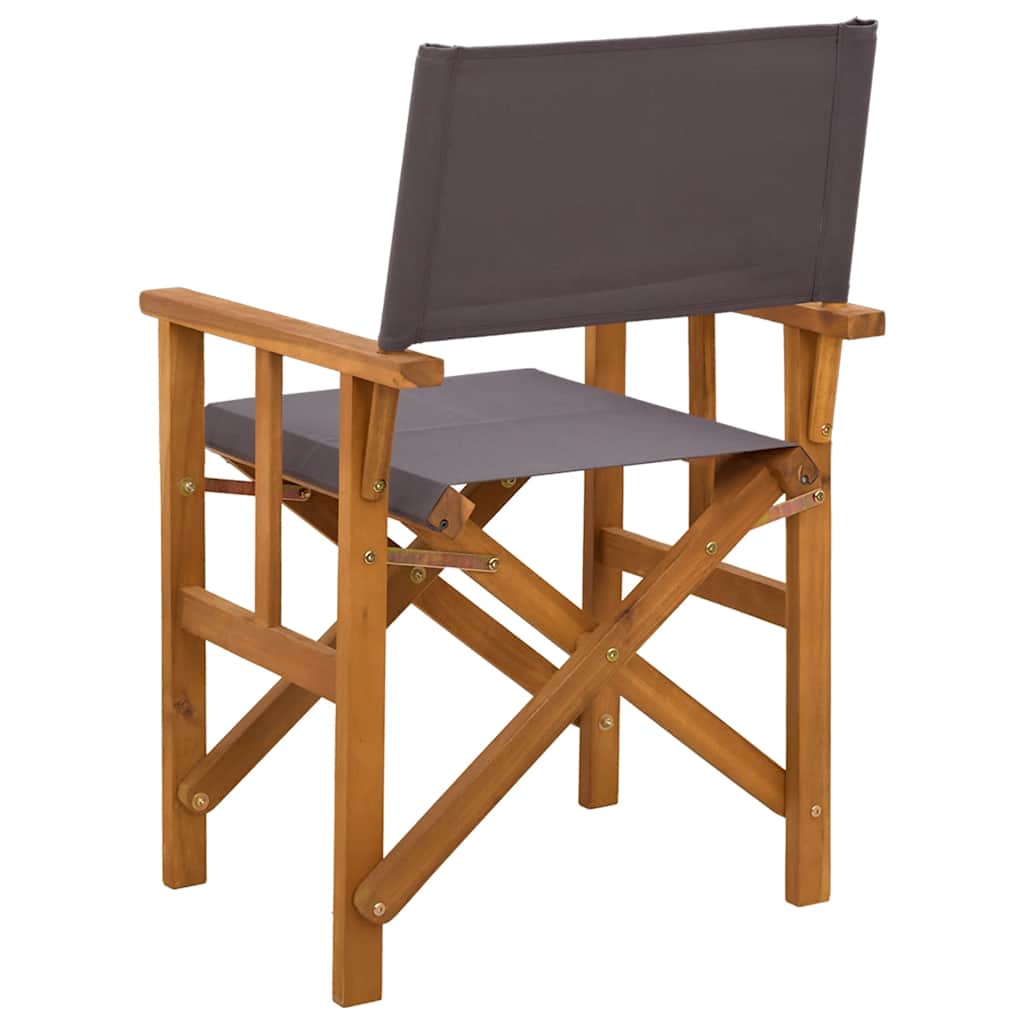 Director's Chairs 2 pcs Solid Acacia Wood