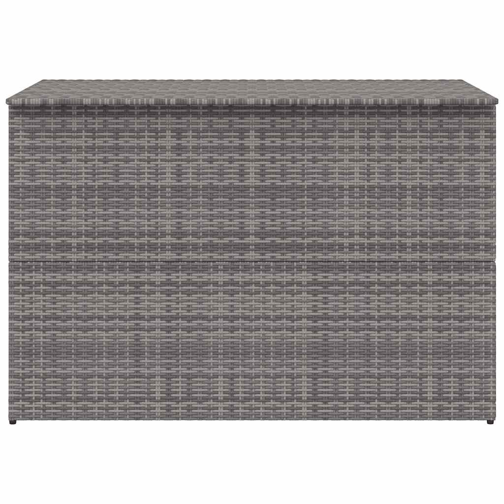 Garden Storage Box Grey 150x100x100 cm Poly Rattan