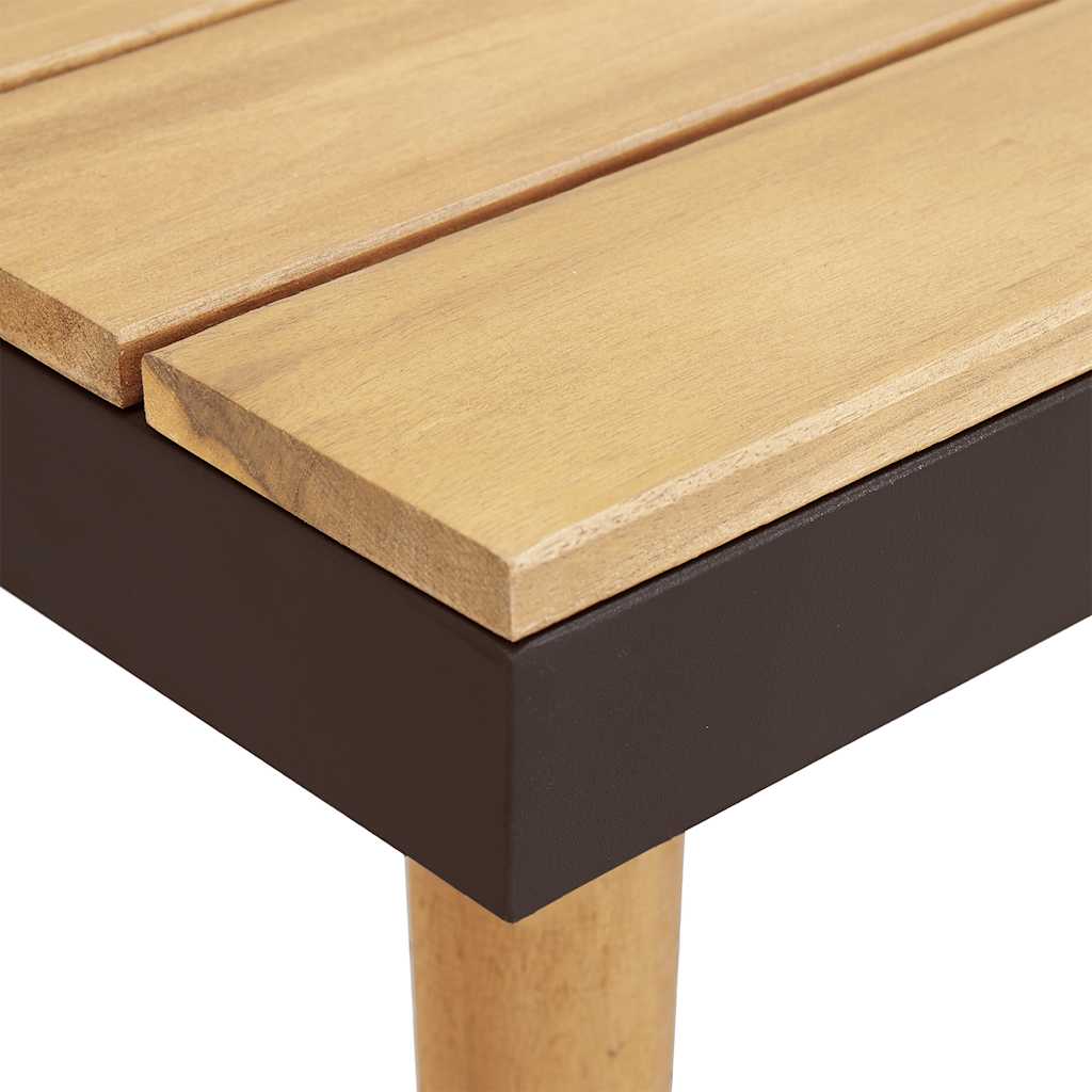 7-Seater Garden Lounge Set with Cushions Solid Acacia Wood Brown