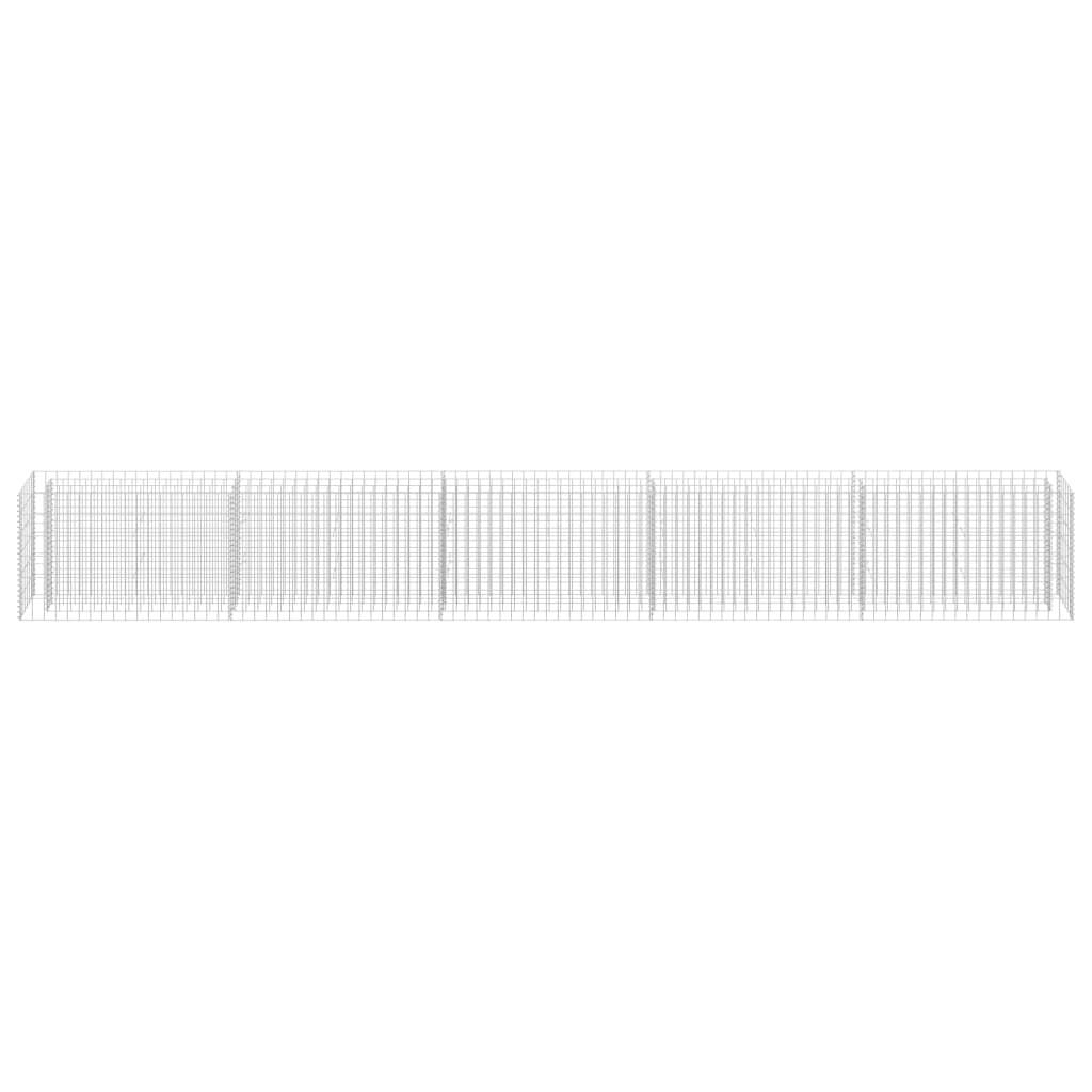 Gabion Raised Bed Galvanised Steel 450x30x60 cm