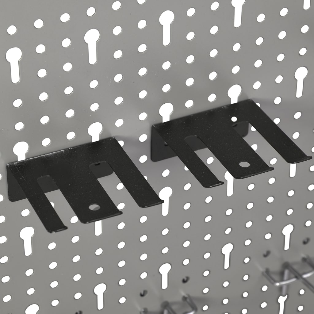 Wall-mounted Peg Boards 4 pcs 40x58 cm Steel
