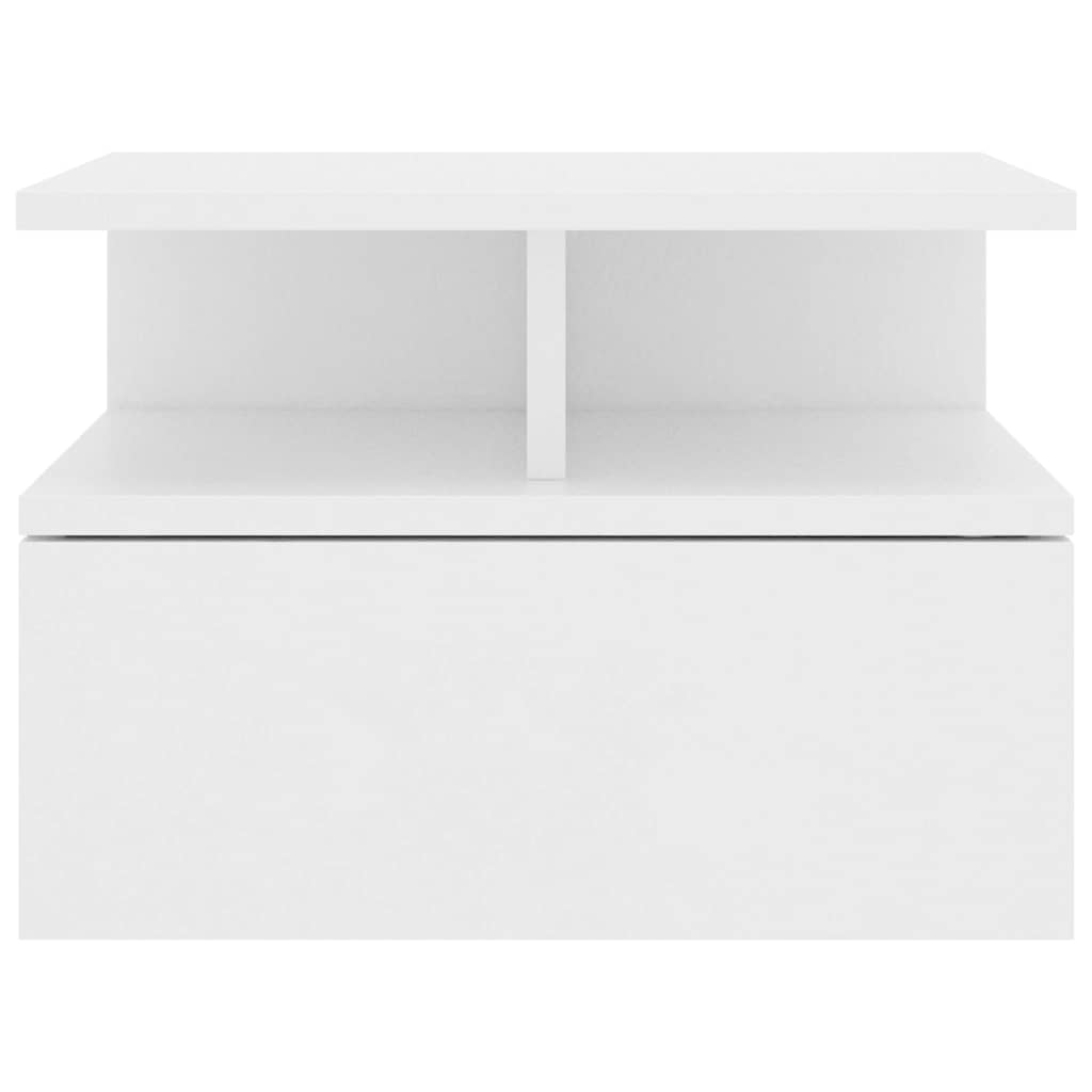 Floating Nightstands 2 pcs White 40x31x27 cm Engineered Wood