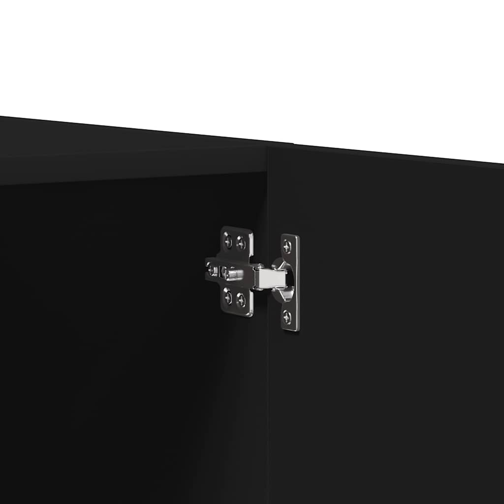 Wardrobe Black 80x52x180 cm Engineered Wood