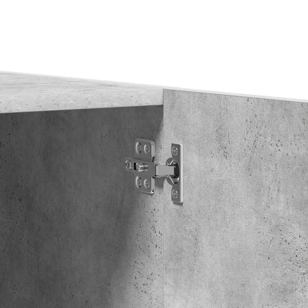 Wardrobe Concrete Grey 80x52x180 cm Engineered Wood