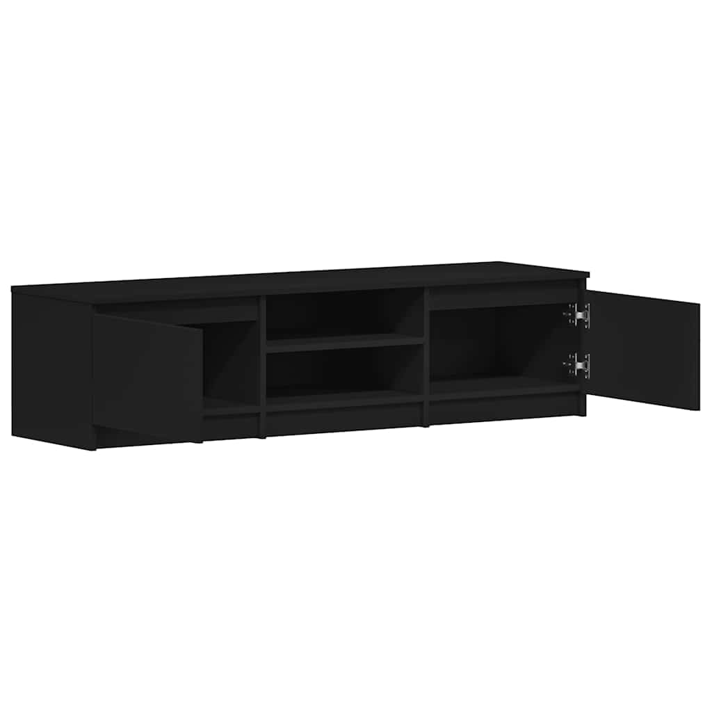 TV Cabinet Black 140x40x35.5 cm Engineered Wood
