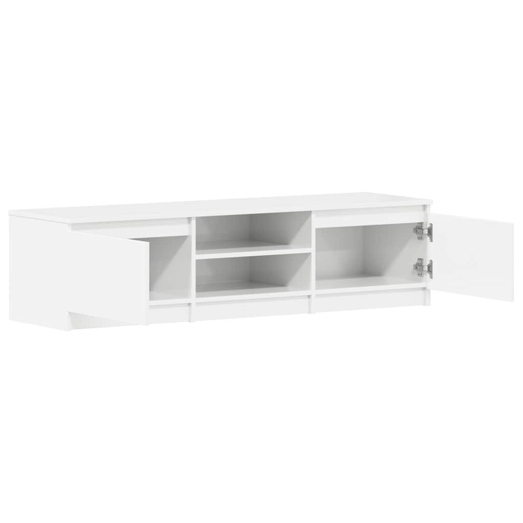 TV Cabinet High Gloss White 140x40x35.5 cm Engineered Wood