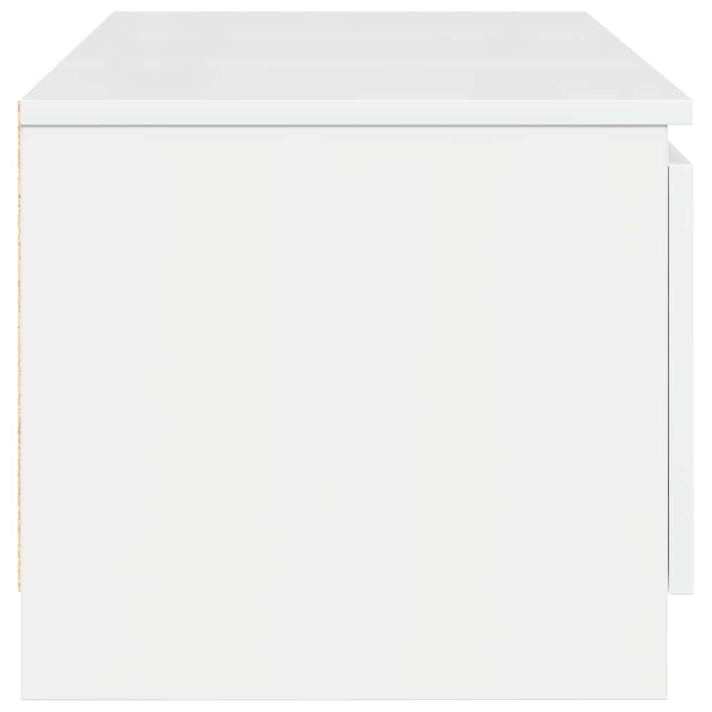 TV Cabinet High Gloss White 140x40x35.5 cm Engineered Wood