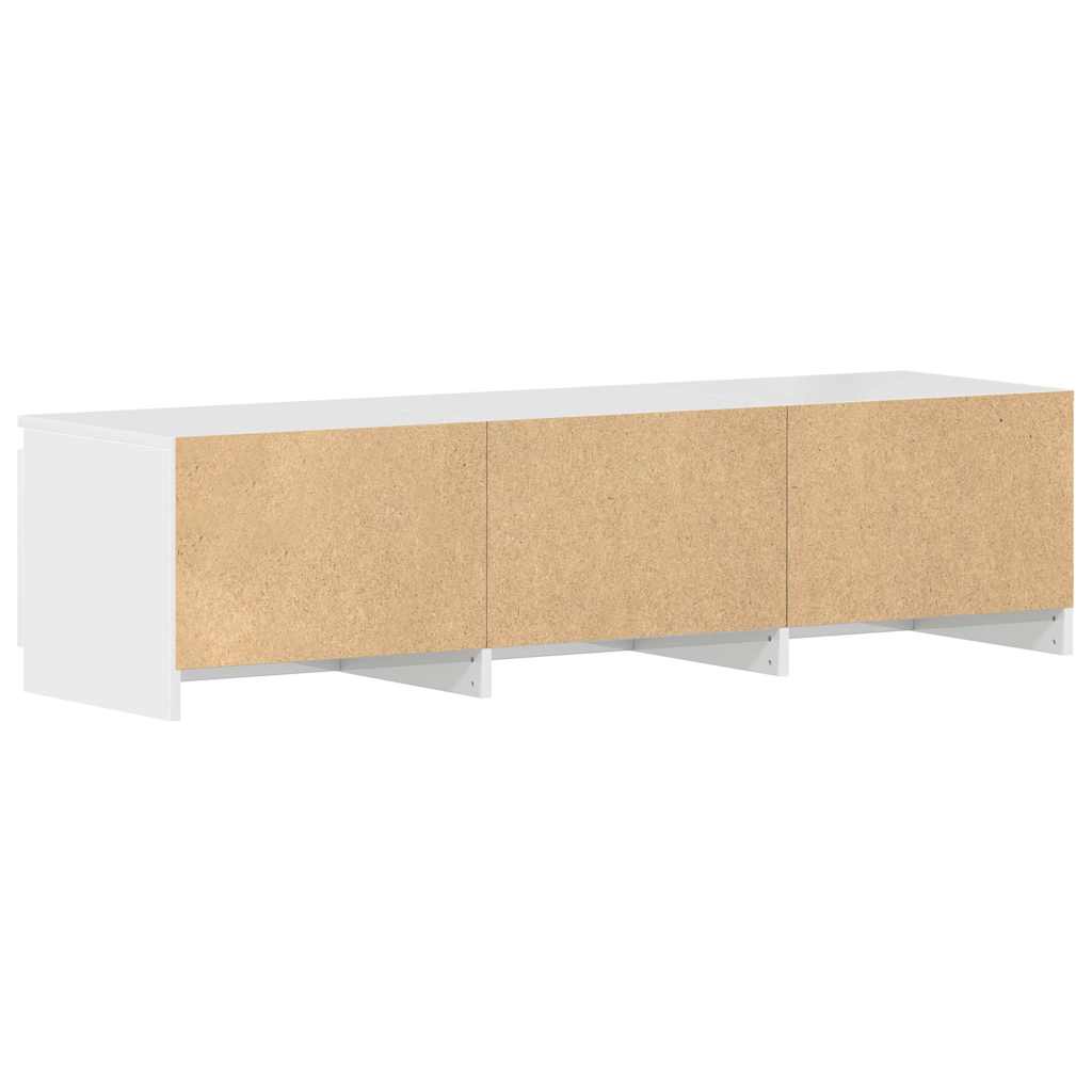 TV Cabinet High Gloss White 140x40x35.5 cm Engineered Wood