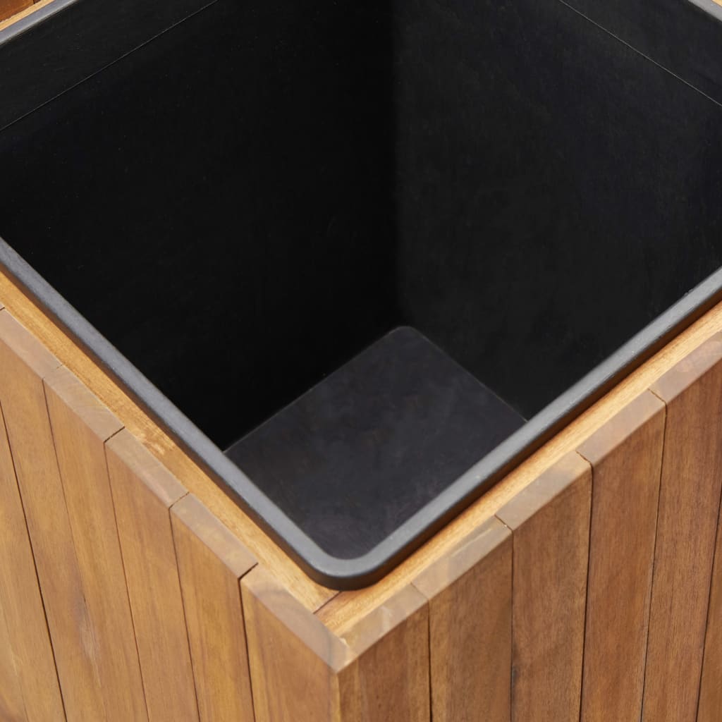 Garden Raised Bed Pot 43.5x43.5x44 cm Solid Acacia Wood