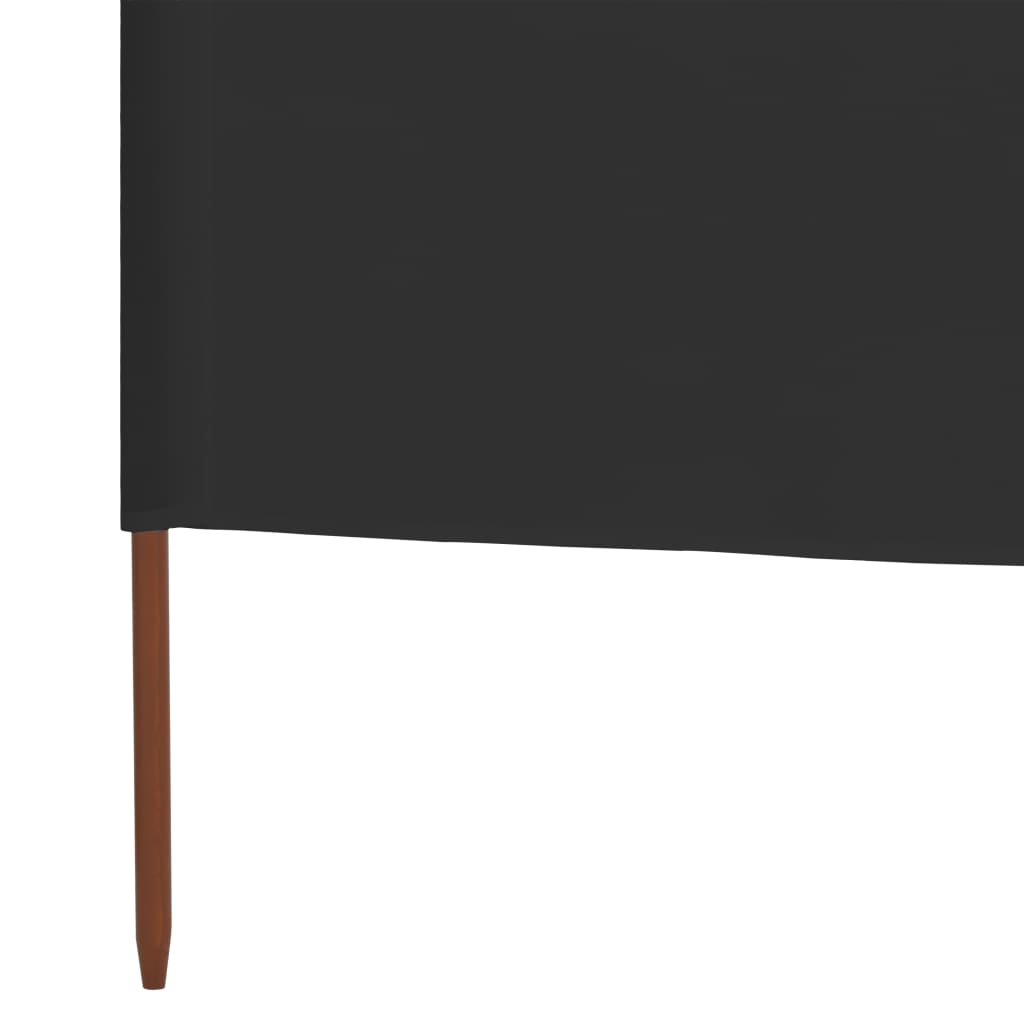 3-panel Wind Screen Fabric 400x80 cm Anthracite