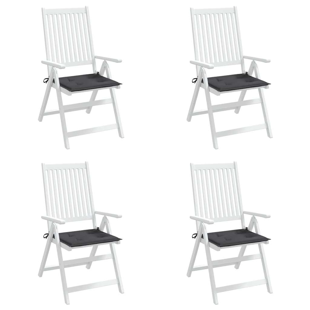 Garden Chair Cushions 4 pcs Anthracite 40x40x3 cm Oxford Fabric