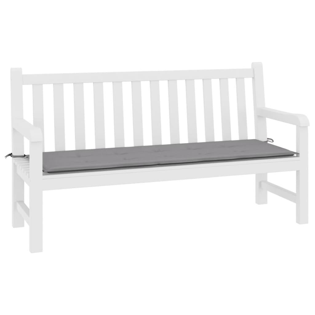 Garden Bench Cushion Grey 200x50x3 cm Oxford Fabric