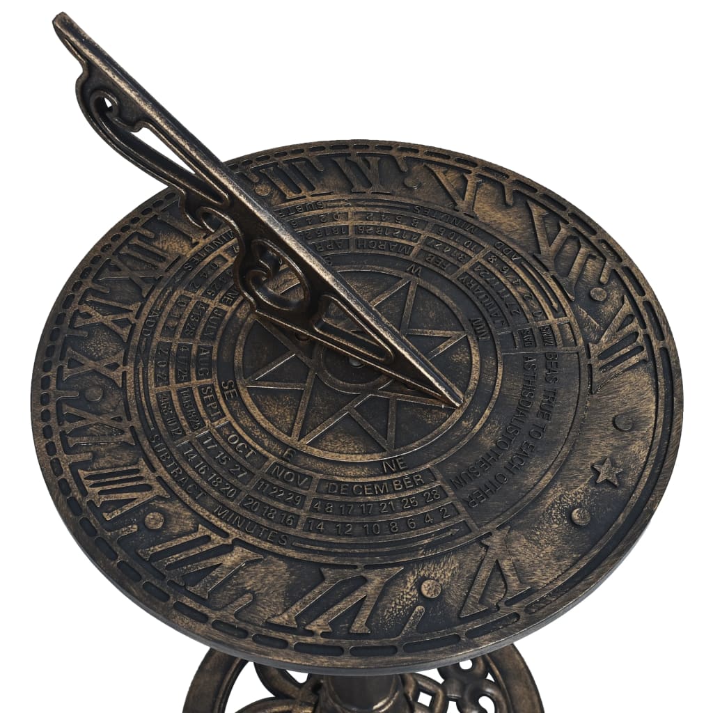 Sundial Bronze 35.5x82 cm Plastic