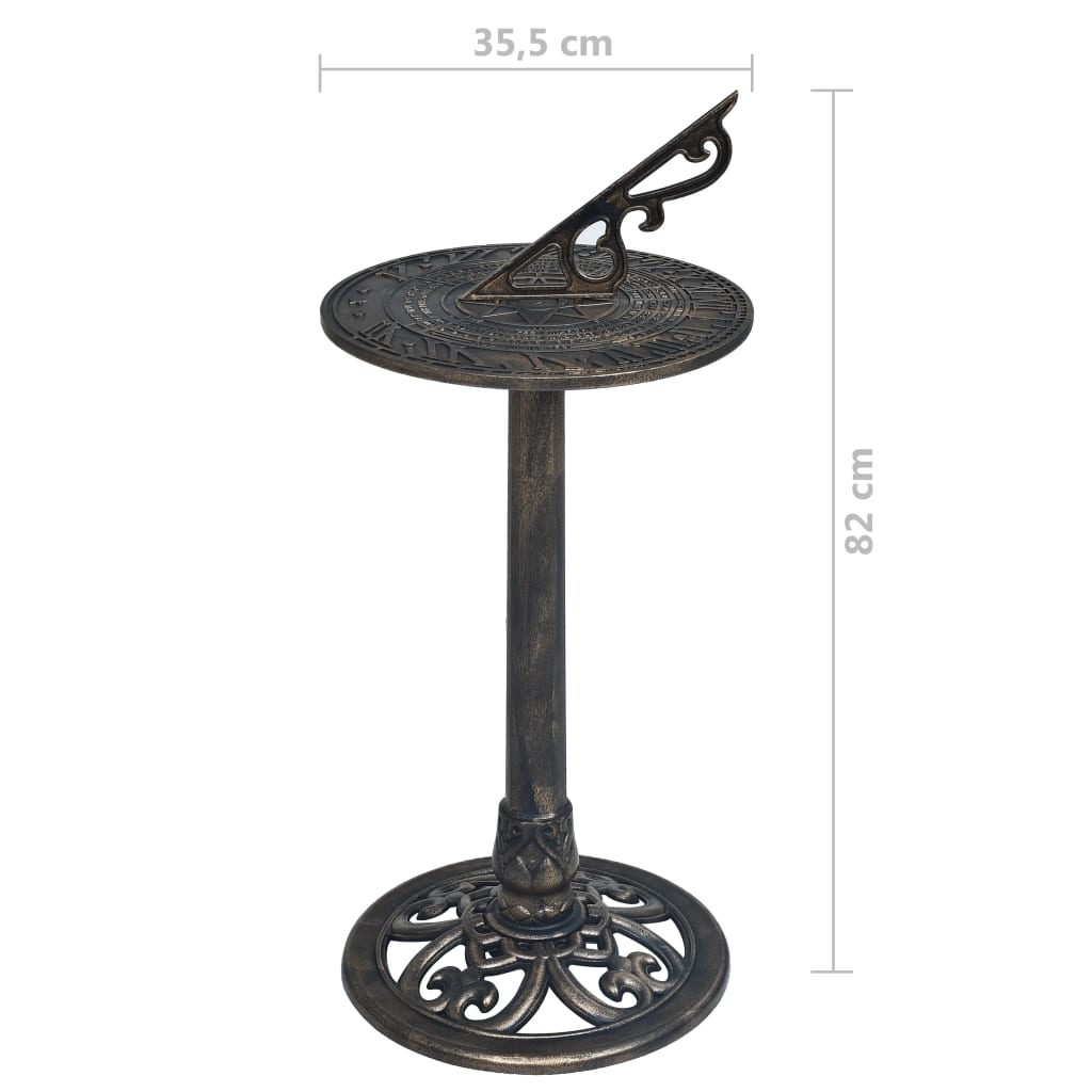 Sundial Bronze 35.5x82 cm Plastic