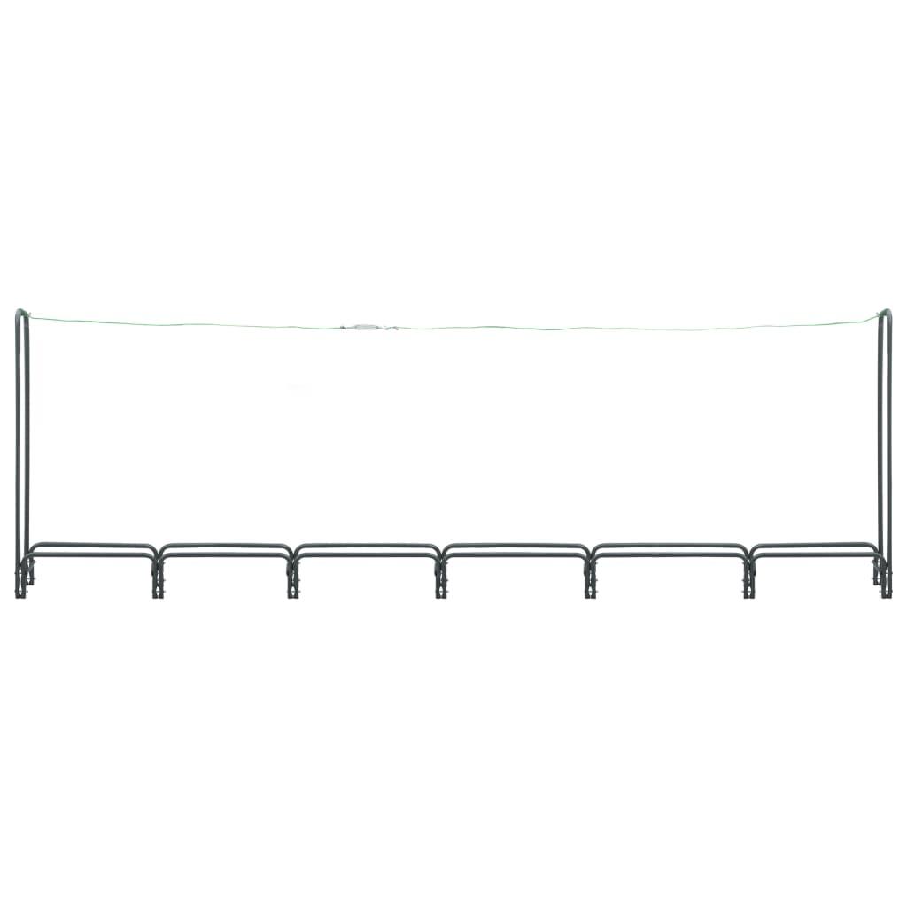 Firewood Rack Anthracite 360x35x120 cm Steel