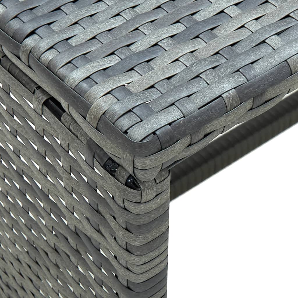 Coffee Table Anthracite 70x40x38 cm Poly Rattan