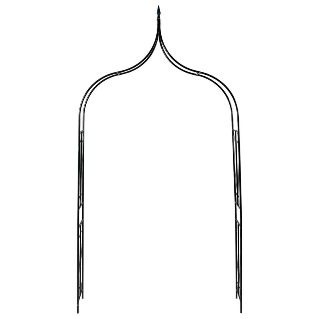 Garden Arch Dark Green 142x37x275 cm Iron