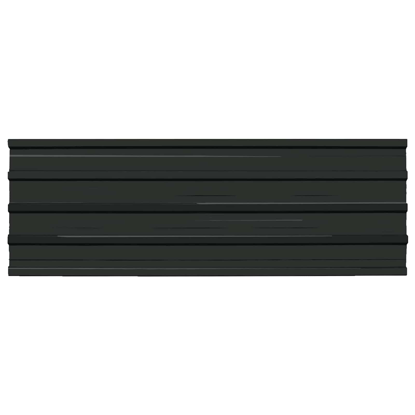 Roof Panel 12 pcs Anthracite 129 x 45 cm Galvanised steel
