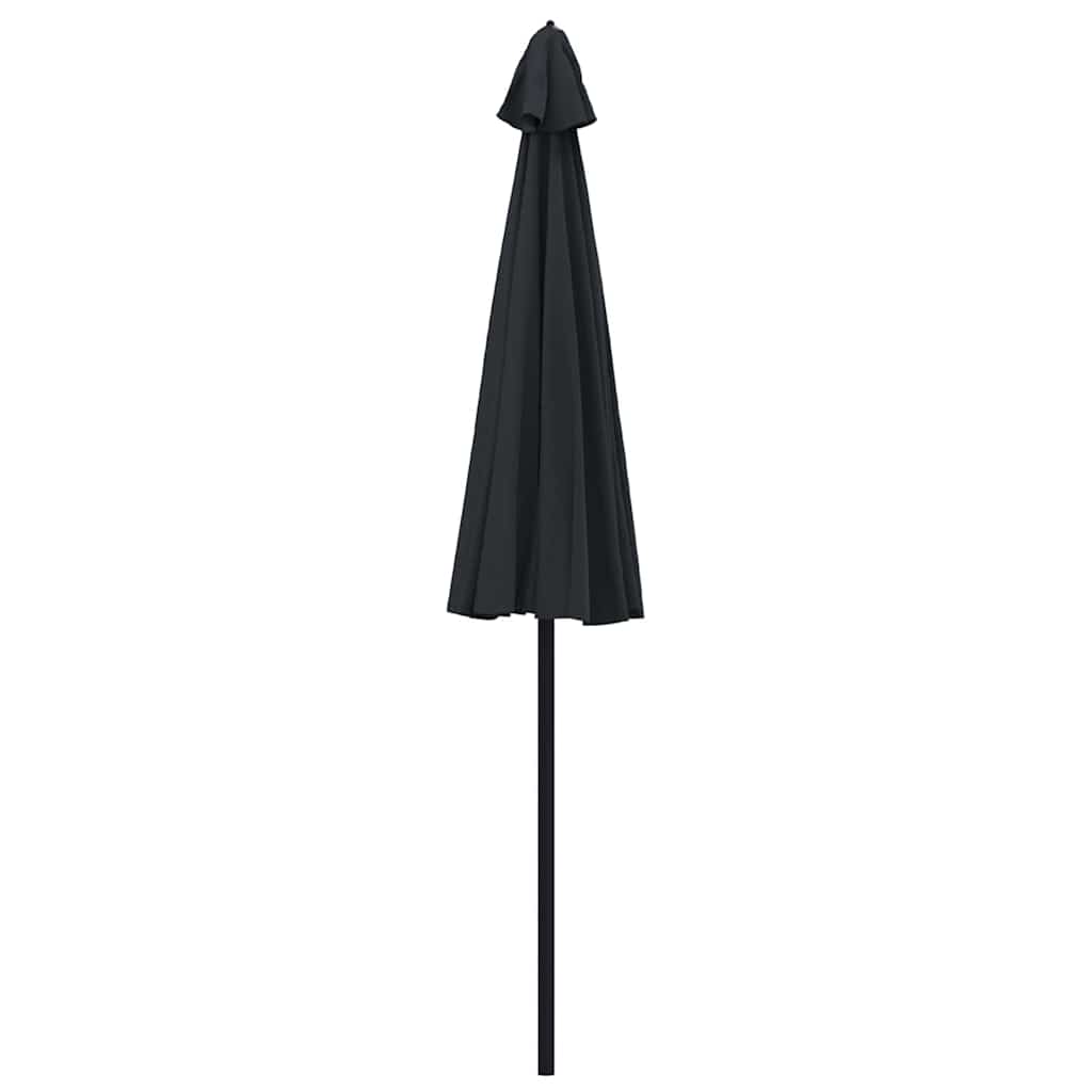 Garden Parasol with Aluminium Pole 250 cm Black