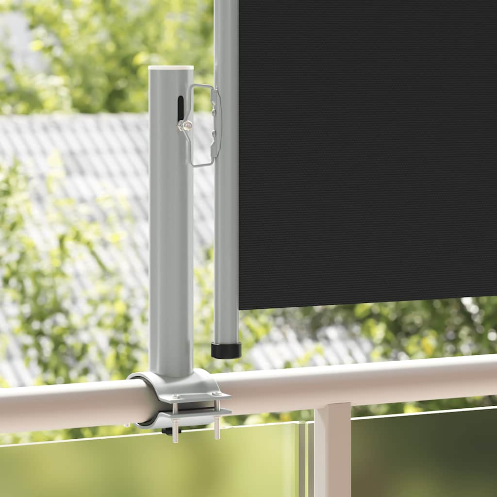 Patio Retractable Side Awning 60x300 cm Black