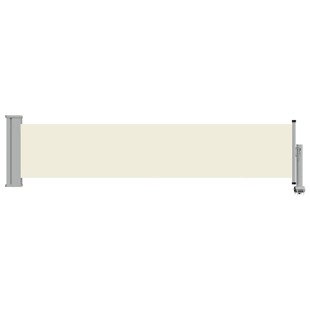 Patio Retractable Side Awning 60x300 cm Cream