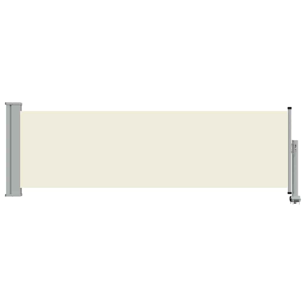 Patio Retractable Side Awning 80x300 cm Cream