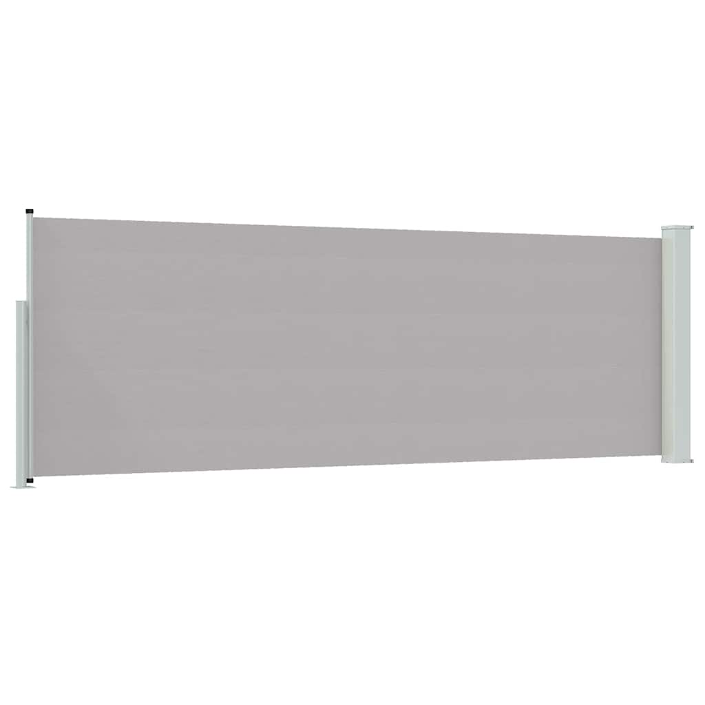 Patio Retractable Side Awning 100x300 cm Grey