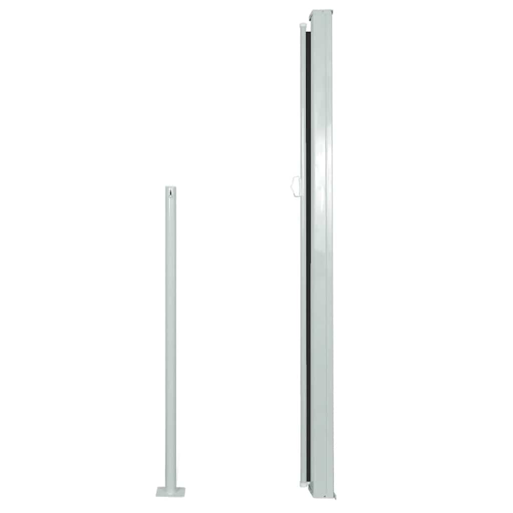 Patio Retractable Side Awning 100x514 cm Black