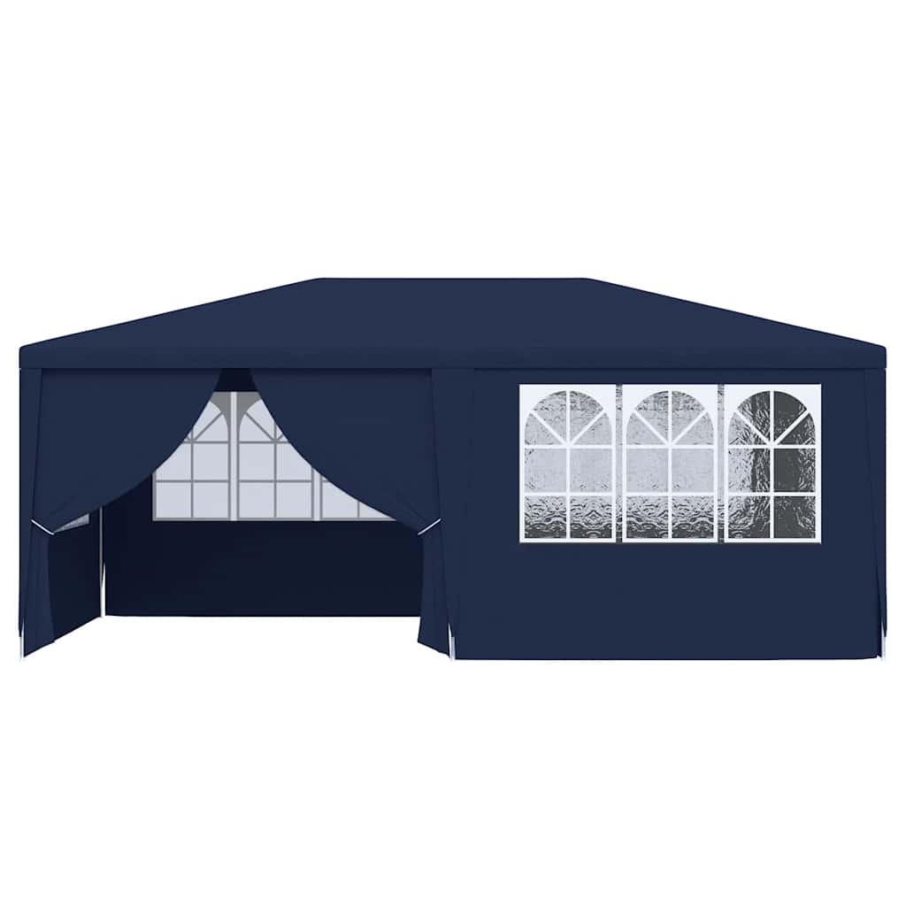Professional Party Tent with Side Walls 4x6 m Blue 90 g/m²
