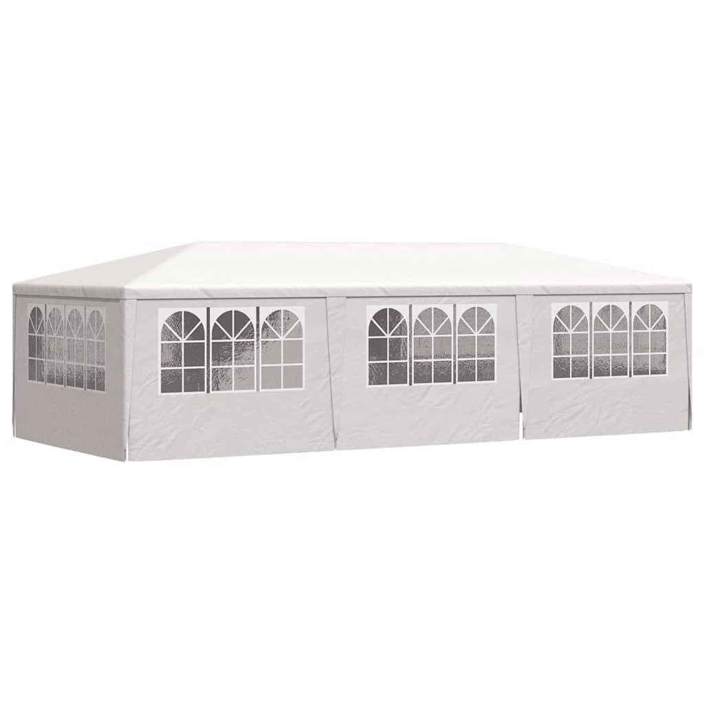 Professional Party Tent with Side Walls 4x9 m White 90 g/m²