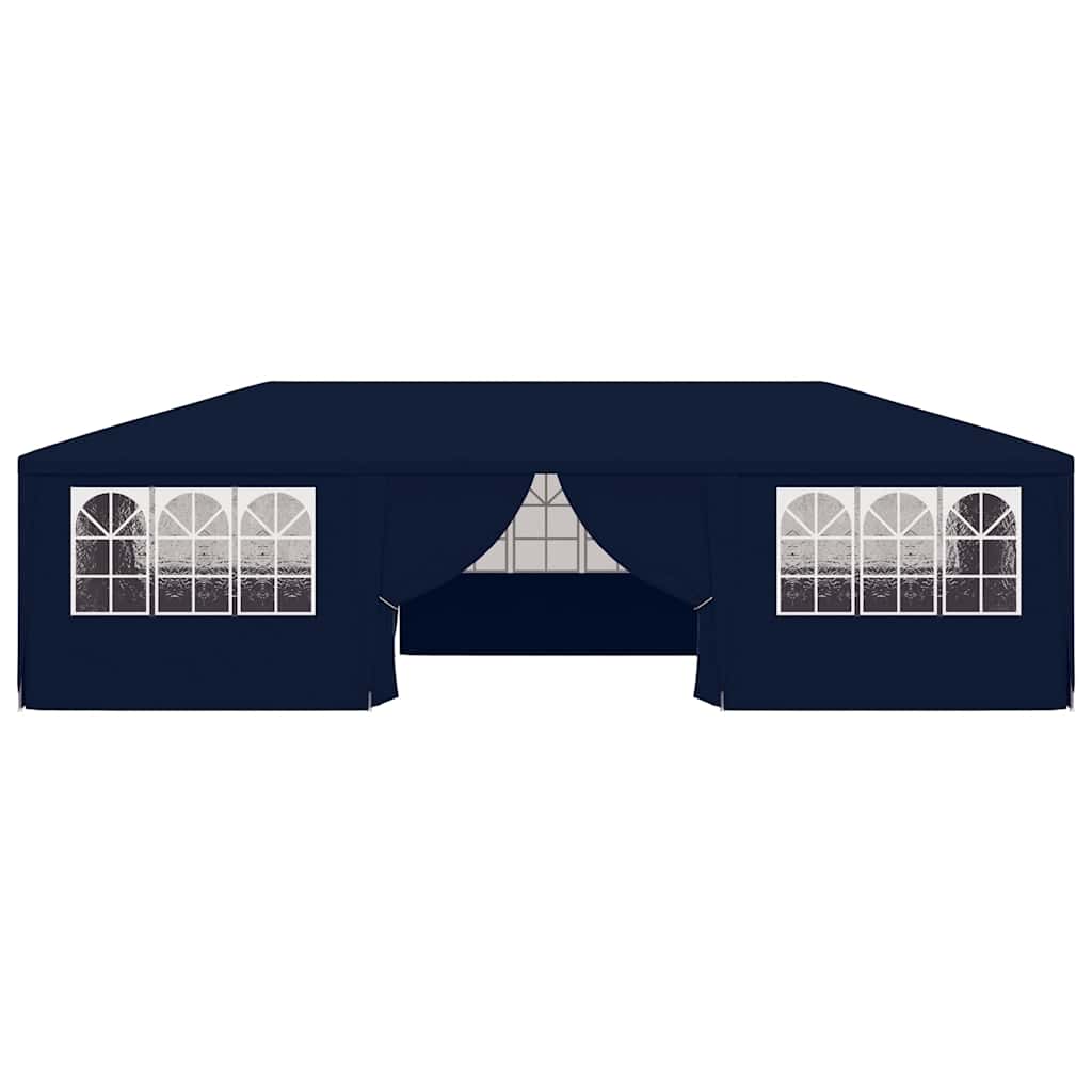 Professional Party Tent with Side Walls 4x9 m Blue 90 g/m²